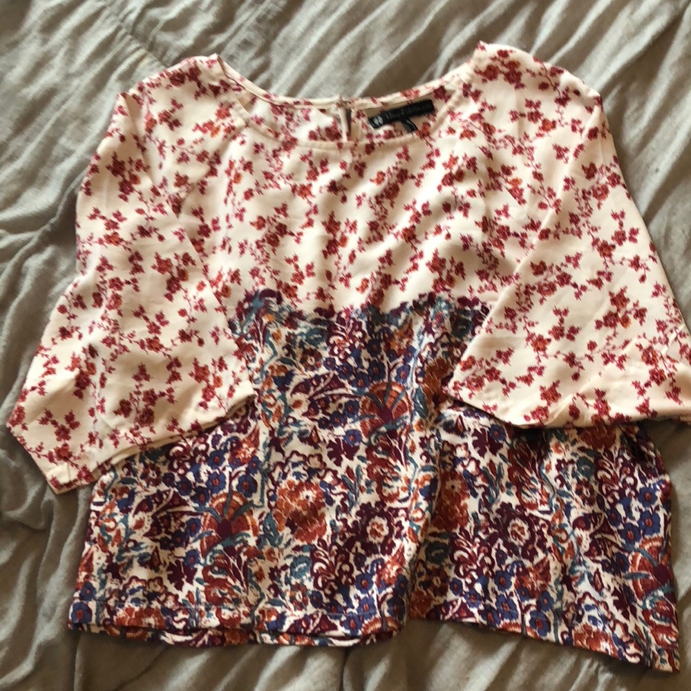 House of Harlow 1960 Floral Fig crop top